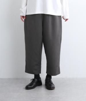 Pomme　ギャバパンツ(ダークグレー-F)