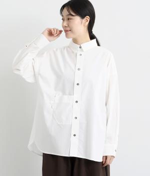 オーガニックコットンタイプライター　オーバーサイズシャツ