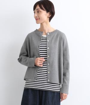 プレーティング総針2wayカーディガン