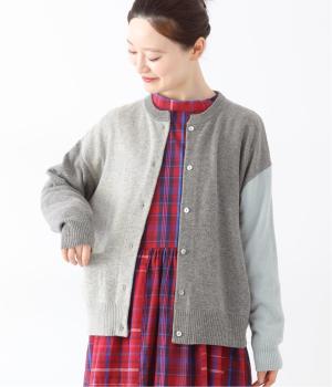 misc　エキストラファインメリノ　クルーワイドカーディガン