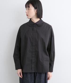 タイプライター　ダブルカラーシャツ(ブラック-F)