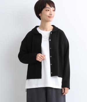 Ronde　アクリルウールポンチ　カットソー(ブラック-F)