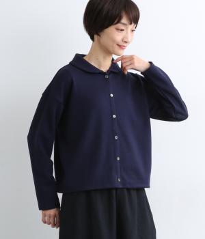 Ronde　アクリルウールポンチ　カットソー(ネイビー-F)