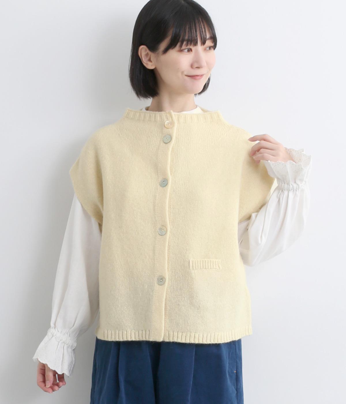 シェットランドウールハイネック2wayベスト（nop de nod）の商品詳細