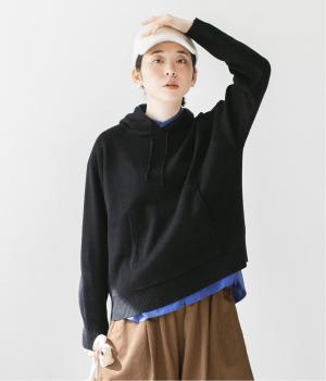 プレーディング総針プルパーカ(ブラック-F)