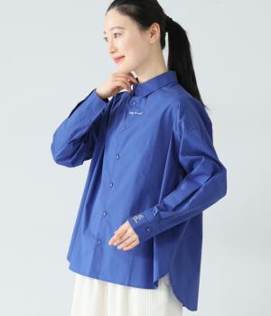 タイプライターロゴ刺繍シャツ