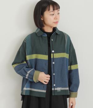 ビエラパネルチェッククロップドシャツ