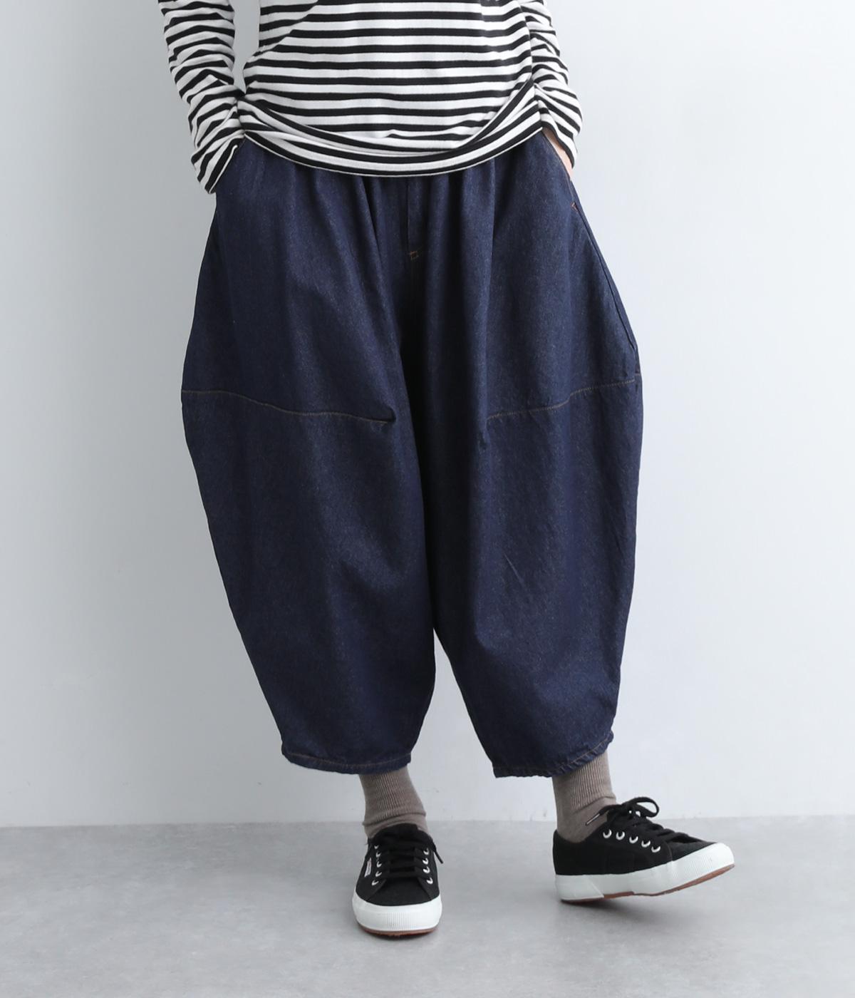 コットンデニムポインテッドパンツ(ワンウォッシュ-1)