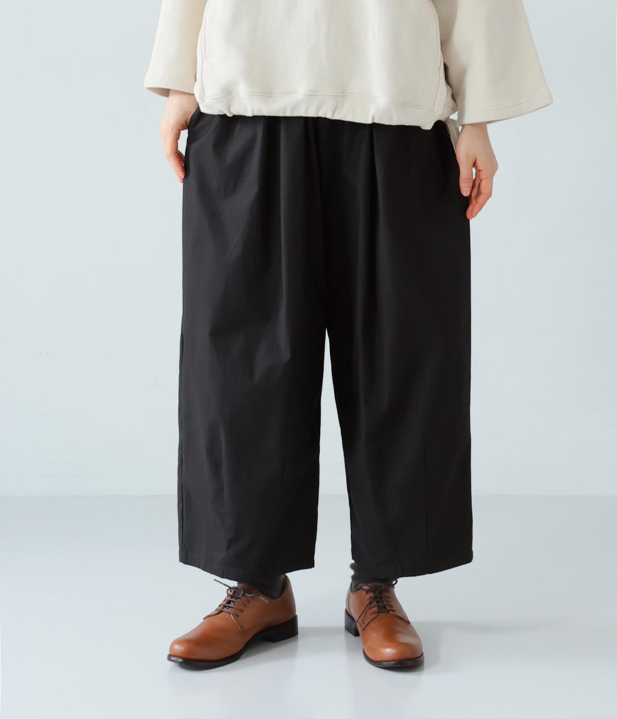 ワイドコクーンパンツ(ブラック-F)