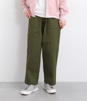 ストレッチツイルベイカーパンツ(カーキ-ONESIZE)