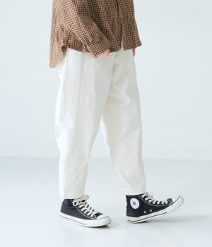 ストレッチツイルライトコクーンパンツ(オフホワイト-F)