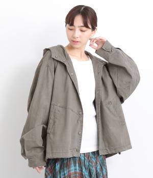 ショートパーカ(グレー-ONESIZE)