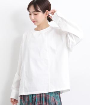 TOPSリブ付プルオーバー(ホワイト-ONESIZE)