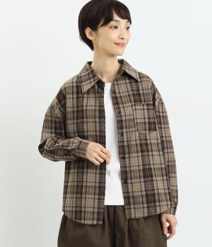 オータムチェックショートシャツ