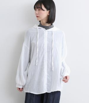 シアートップス前開きパーカー