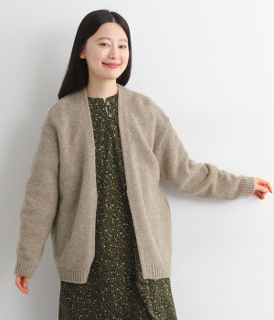 ウールネップカーディガン