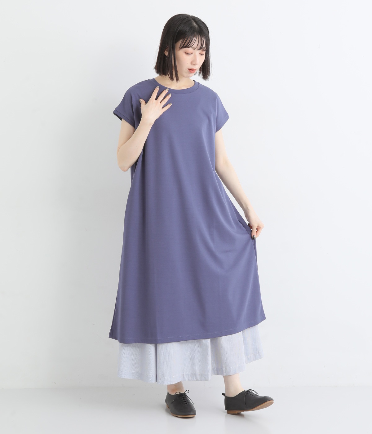コットン強撚ワンピース