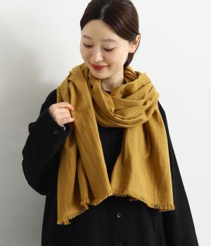 コットンガーゼオリーブオイル仕上げストール