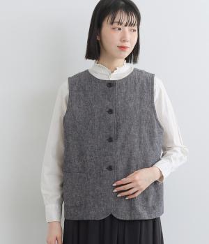 リネンコットンベスト