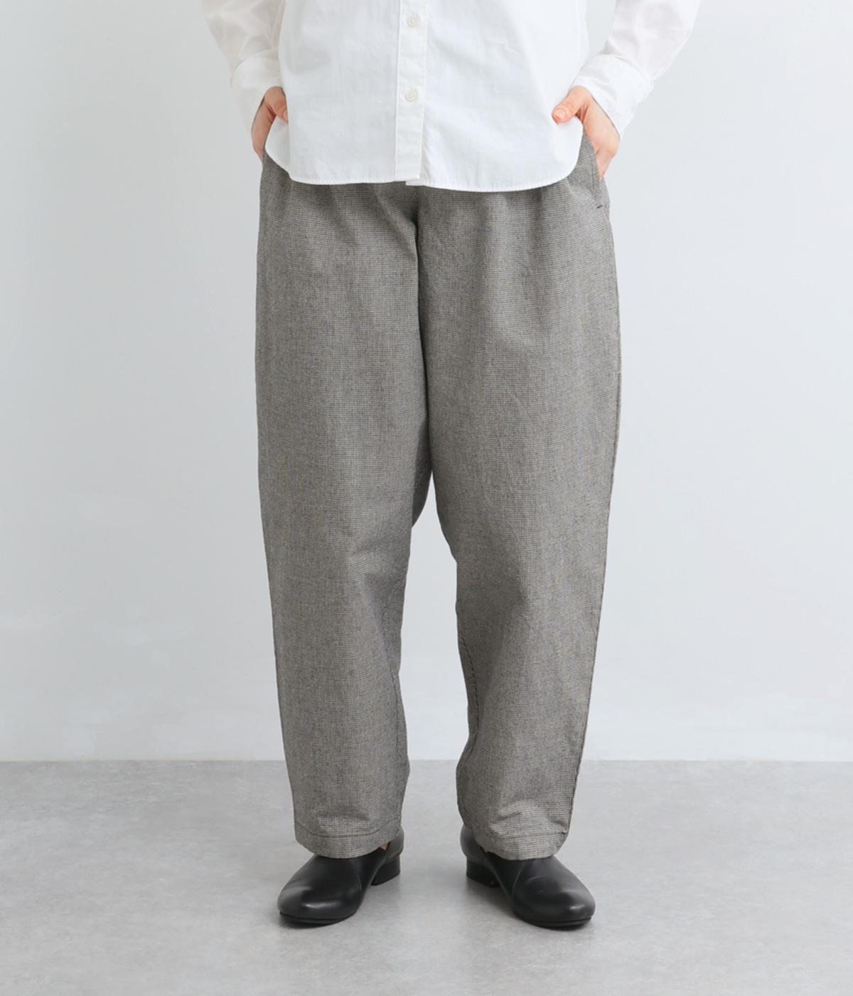 コットンリネン　テーパードパンツ(チドリグレー-F)
