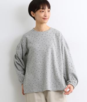 T/C裏シャギードットプリントカットソー