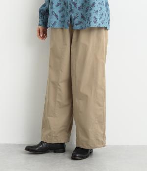 10分丈裾ドロスト入りワイドバルーン2wayパンツ