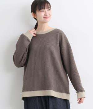 ジャカードカットキルトリブカットソープルオーバー
