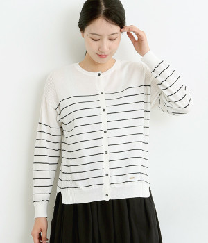 春色ニットカーディガン