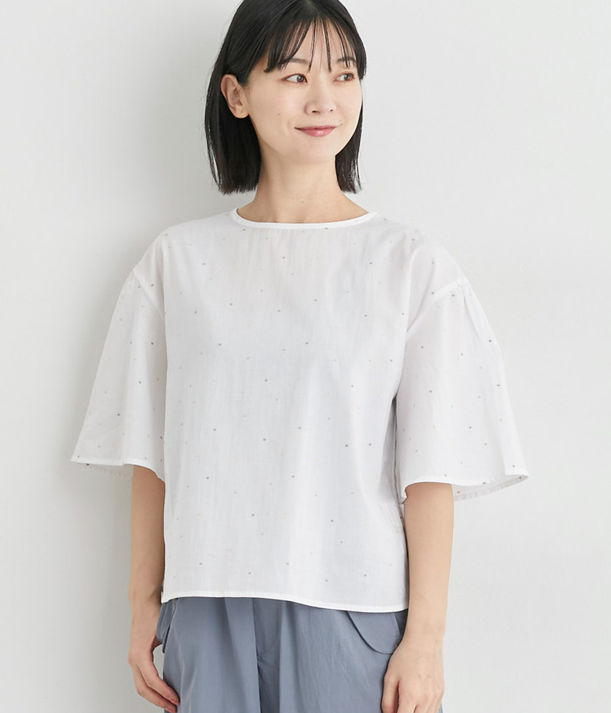 ☆最終お値下げ中☆ BEARDSLEY ドット刺繍 プルオーバー Natiba様専用