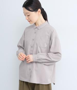 つながる刺繍入りシャツ