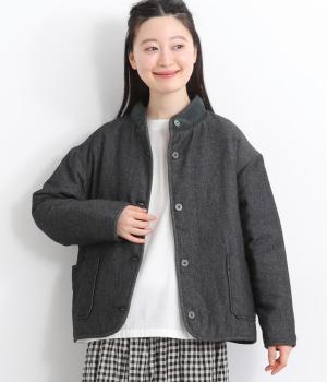 スタンドカラー中綿ジャケット