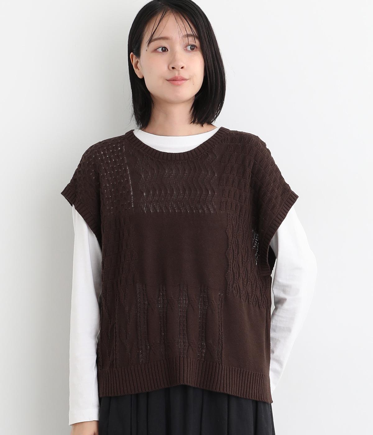 03~04AW　リバース　ナダ　異素材切り替え中綿ベスト　/L　ブラック　y2k 03~04AW リバース ナダ 異素材切り替え中綿ベスト /L ブラック