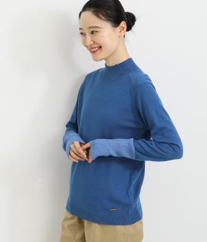 2枚襟ハイネックプルオーバー