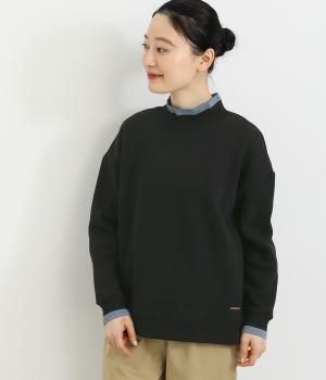 編立てリブ付きカットプルオーバー(ネイビー-L)