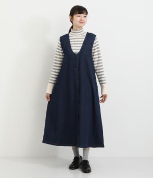 バードピスネーム付きジャンパースカート