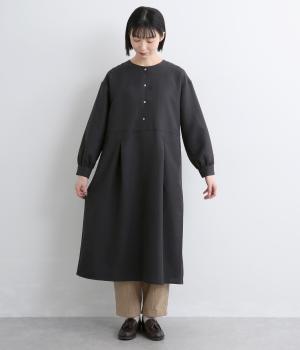 ウエスト切り替えワンピース(ブラック-M)