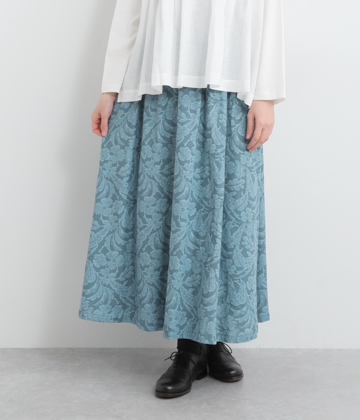 未使用級✨2021年 フォクシー ルーナートワイライト ギャザーフレアスカート フォクシーニューヨーク Skirt Lunar Twilight 42161 スカート
