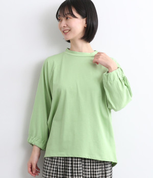 ハイツイストコットンドルマンプルオーバー