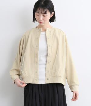 チュールレイヤード裏起毛カーディガン(アイボリー-L)