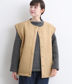 撥水キルティングジャケットベスト