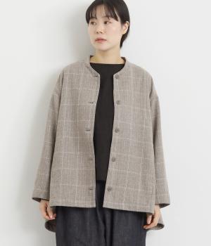 ツイードブルゾン(グレー-F)