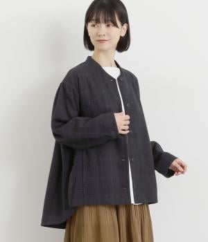 ツイードブルゾン(ネイビー-F)