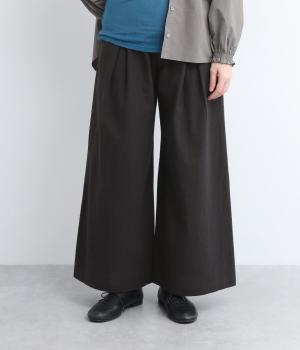 タックフレアパンツ(チャコール-L)