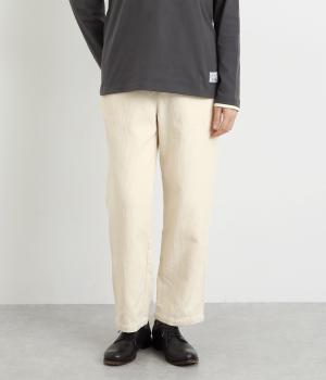 コットンテーパードパンツ(アイボリー-L)