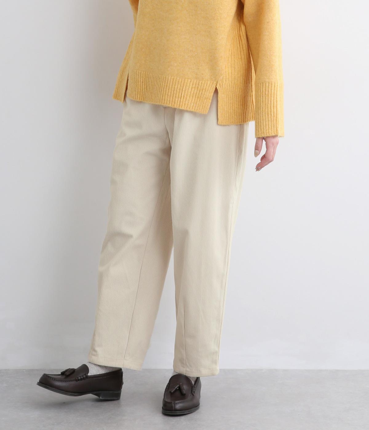 ソフトコールタックコクーンパンツ(アイボリー-M)