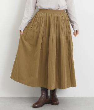フェイクスエードプリーツスカート