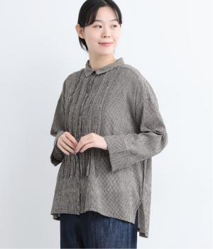 シュリンクフリルブラウス