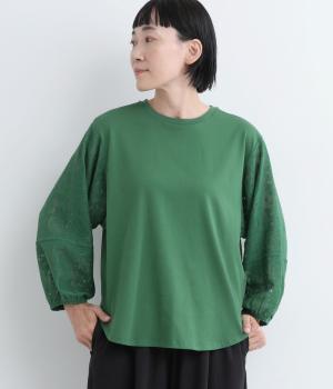 レーススリーブプルオーバー