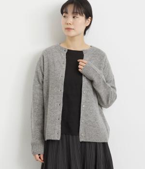 ウールカシミヤ2wayカーディガン