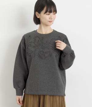 ブレードエンブロイダリープルオーバー(チャコール-L)